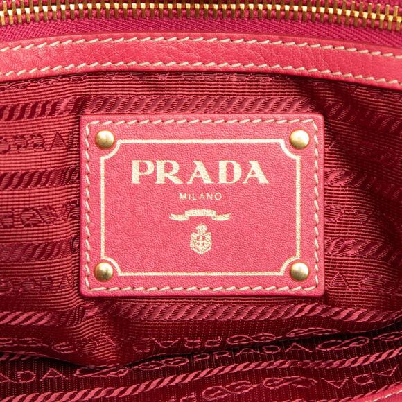Prada Vitello Daino Side Zip Convertible Tote - Picture 5 of 7
